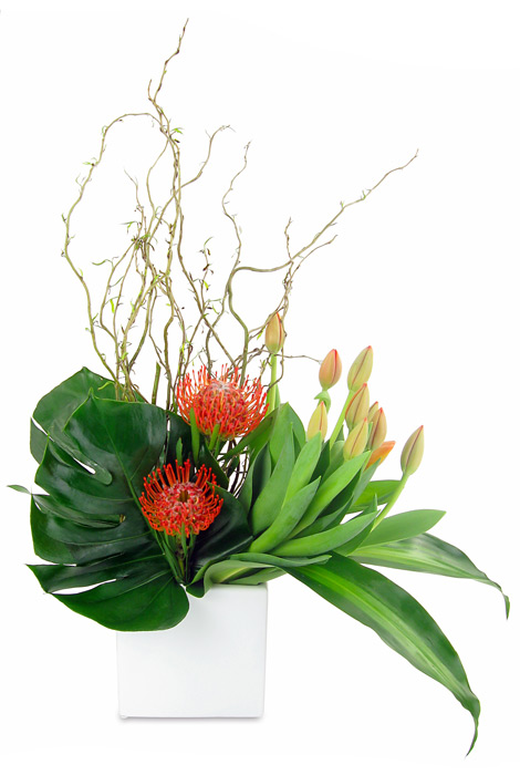 corporate florist arrangement
